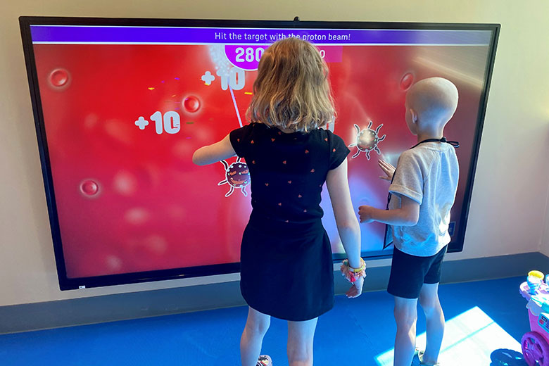 UF Health Proton Therapy Institute Pediatric tech wall